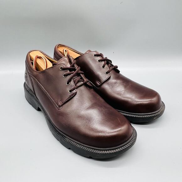 Timberland Shoes Mens 10 Brown Leather SMART Comfort Oxford Casual Walking main image 8